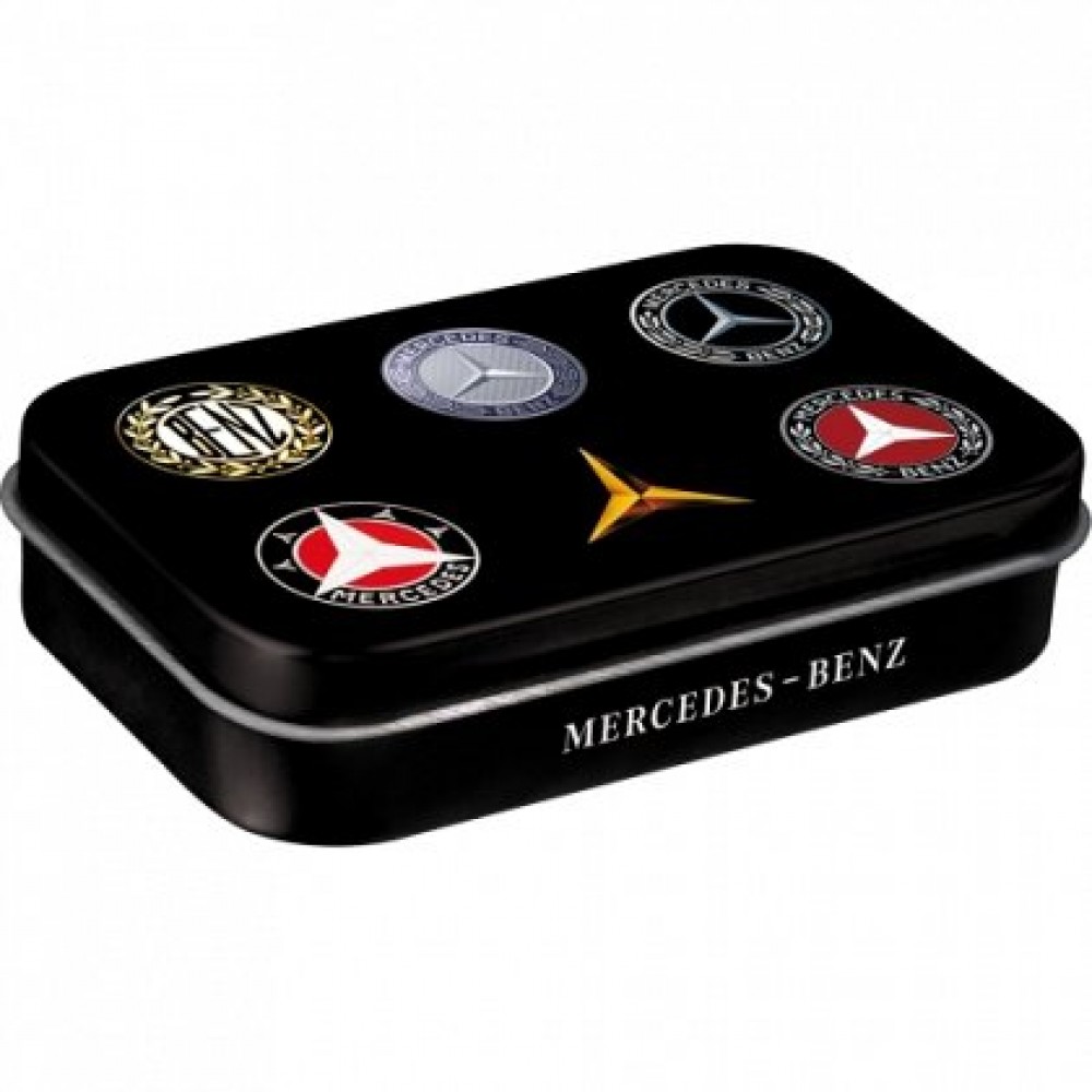 Cutie metalica cu bomboane - Mercedes-Benz - Logo Evolution XL